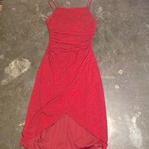 Dillards Burgundy Shimmer Dress
